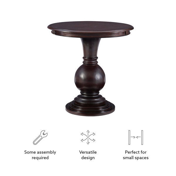 Three Posts™ Knight 26” Round Pedestal End Table & Reviews | Wayfair